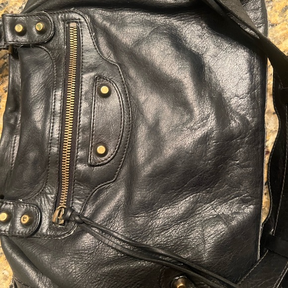 Balenciaga Black Leather Motorcycle city bag with Brass Accent - Picture 11 of 11